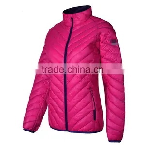 Wholesale Tailored Made New Arrival Quality Winter Soft Shell Women Quilting Padding Jacket thumbnail-1