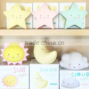 S17156A Cute Baby Toys Cartoon Night Lamp Moon Shaped Kids Led Night Light thumbnail-6