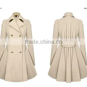 Women's Double Breasted Cinch Trench Coat thumbnail-2