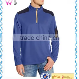 Polyester Dri Fit Men Blank Custom Zipper Thumb Hole Jersey thumbnail-1