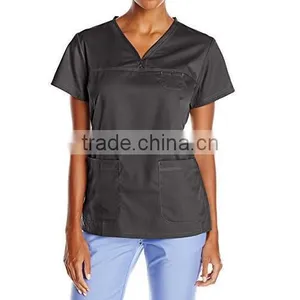 Colorful 2017 Custom Fashionable Scrub Top Nurse Hospital Uniforms Medical Scrubs Designs thumbnail-4