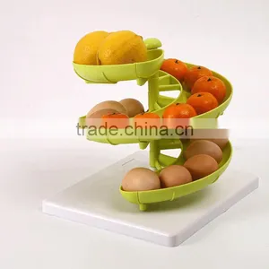 1PC Creative Kitchen Supplies Eggs Racks Fruit Vegetable Food Storage Racks Multifunction Home Kitchen Bar Storage Tools KC1515 thumbnail-3