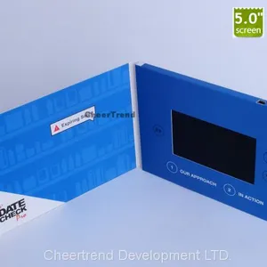 2017 Hotest A5 Brochure 5 Inch TFT Lcd Video Greeting Card, Lcd Video Cards, Video Brochure thumbnail-2