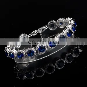 Luxury Cubic Zirconia Bracelet Crystal Wedding Bracelet Bridal Bracelet thumbnail-3