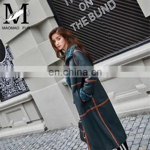 2017 Hot Selling Elegant Fashion Design Sheep Skin Leather Jacket thumbnail-2