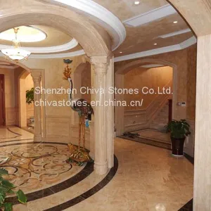 Hollow /Solid Marble Pillar Granite Sandstone Fluted Roman Stone Column Marble /granite Column Ionic Column thumbnail-3