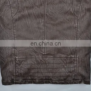 Lastest Fashion Diamond Thin Quilted Stylish Men Long Leather Coat thumbnail-6