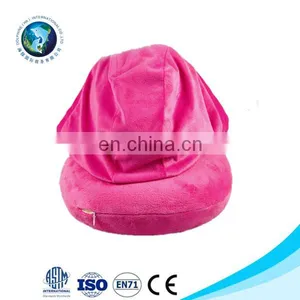 Personalized u Shaped Travel Hooded Neck Support Pillow thumbnail-6