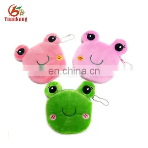 Mini Frog Shape Plush Round Wallet Coin Purse thumbnail-1