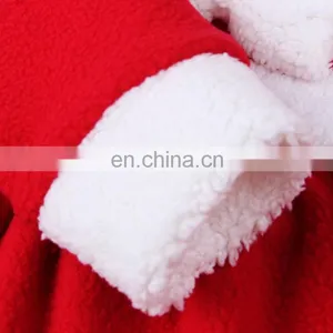 Newest Baby Girl Child Charming Christmas Skirt Gift Bowknot Ruffle Round Collar Long Sleeve Dress + 1 * Santa Claus Hat thumbnail-5