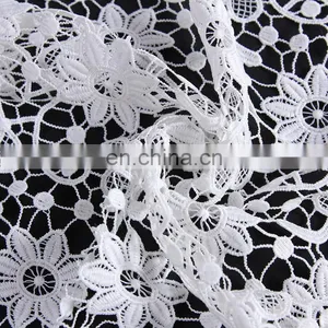 2017 Hot Sale Whtie Milk Silk Flower Embroidery Lace Fabric thumbnail-2