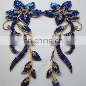 2017 New Developing Fashion Colorful Embroidered Sequin Flower Patches Applique thumbnail-2