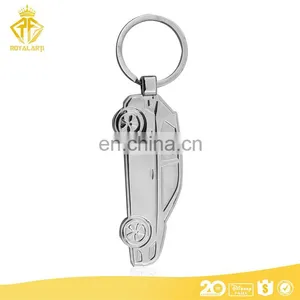 Promotional Custom Car Keychain in Shiny Nickel thumbnail-1
