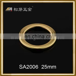 25mm High Quality Zinc Alloy Gold/nickle Free O Ring Buckle thumbnail-1