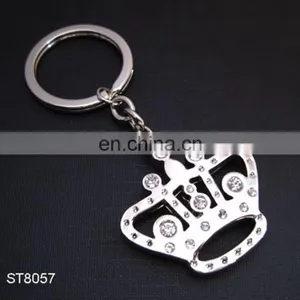 New Crown Shape Metal Crystal Diamond Keychain for Wedding Gift thumbnail-4