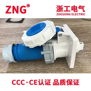 Supplying 16A3P Industrial Plug and Socket Combination, 220V 16A 2P+PE Industrial Power Plug and Socket thumbnail-1