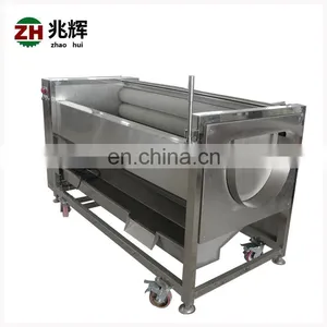 Industrial Automatic Yam Vegetable Washing Machine Potato Skin Cleaner Carrot Peeler thumbnail-4