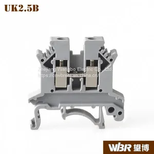 Din Rail Terminal Blocks UK2.5B Pure Copper Connector Screw Terminal Block thumbnail-2
