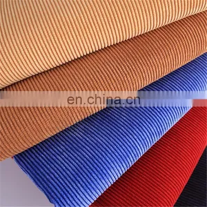 High Quality 100% Polyester Without Spandex Soft 16 Wale Corduroy Fabric For Pant/garment thumbnail-2