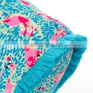 Home Garden Decorative Durable High Quality Tropical Flamingo Print Boudoir Pillow Outdoor for Bench thumbnail-6