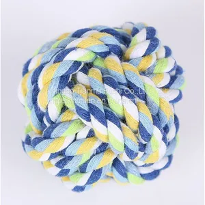 Hot Sale Pet Supplies Toy Teaser Ball Cotton Tie Knots Ball Pet Interactive Toys thumbnail-3