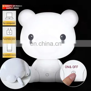 Most Popular Lovely Baby Room Light Cartoon Polar Bear Kids Bedside Lamp Night For Bedroom thumbnail-2