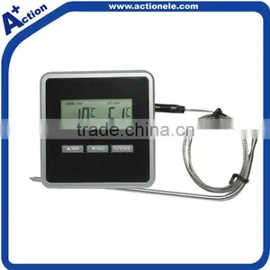 BBQ Digital Roast Thermometer With Probe and Kitchen Timer thumbnail-1