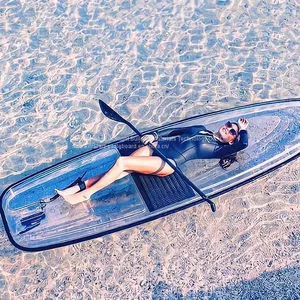 Crystal Transparent Clear SUP Paddle Board Stand up Paddleboard thumbnail-1