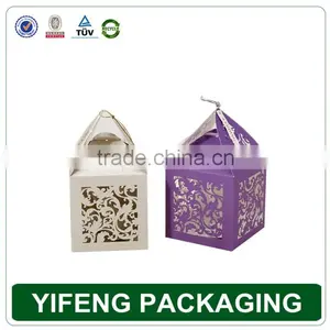 2015 Hollow Out Wedding Rectangle Folding Paper Box thumbnail-1