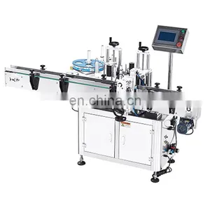 I-Star Round Bottle Applicator Plastic Bottle Labeler Car Glass Cleanser Bottle Labeling Machine thumbnail-1
