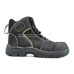S1P/S3 SAFETY SHOES NUBUCK LEATHER MIDDLE CUT RT6879 thumbnail-1