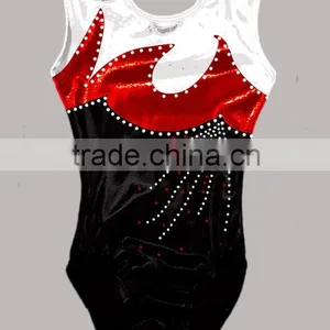 Girl's Rhinestone Professional Gymnastic Leotard thumbnail-1