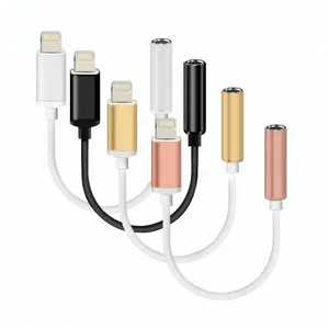 8 Pin Connector Male to 3.5mm Jack Female Headphone Audio Adapter Converter for IPhone 7 thumbnail-2