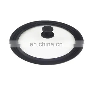 10 11 12 Inch Firm Silicone Edge Tempered Glass Universal Lids for Pots Pans and Skillets thumbnail-3