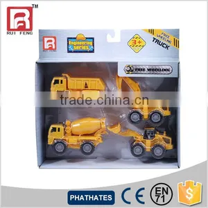 Ruifeng 4 In 1 Construction Trucks Playset thumbnail-2