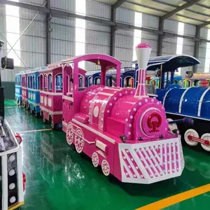 Trending Products 2024 New Arrivals Battery Powered Train Trackless Train thumbnail-5
