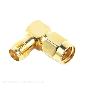 Right Angle RF Coaxial Adapter SMA-JKW Connector Bend 90 Degree thumbnail-3