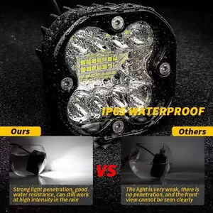 3Inch Led Work Spotlights 12V 24V 66W Headlights for Motorcycles Flood Led Bar Fog Lights for Car Truck 4x4 Off Road SUV ATV thumbnail-4