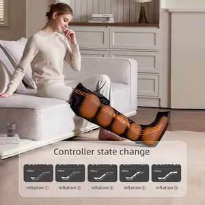 Wireless Heated Air Compression Leg Massager | Portable Calf Recovery Wraps | OEM/ODM Manufacturer thumbnail-3