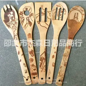 Bamboo Spatula Customized Bamboo Wood Cooking Spoons,bamboo Utensils thumbnail-2