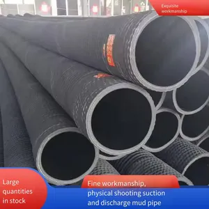 Langfeng Dn300 Large-diameter Sludge Suction and Discharge Rubber Hose, Sewage Suction and Discharge Rubber Hose for Mines and Tunnels, Ash Discharge and Flow Pipe thumbnail-2