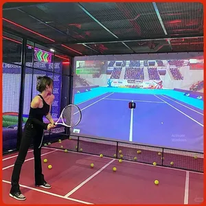 Indoor Trendy Play Sports Hall Intelligent Simulated Tennis-playing Sports Practice Digital Projection Interactive Game Hitting Equipment thumbnail-4