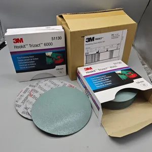 3M 02085 Trizact P3000 Foam-Backed Abrasive Disc Sponge Disc for Paint Finishing Micro Scratch Removal Polishing and Sanding thumbnail-5