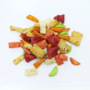 Crunchy Assorted Japanese Style Rice Cracker Mix Multiple Shapes and Colors for Wholesale Snack Distributors thumbnail-3