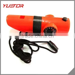 Outdoor Survival Kits Gears With Whistle;Compass;magnifying Glass;Mirror;Storage Tank,flashlight,thermometer 7in1 thumbnail-3