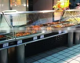 APEX Glass Door Food Display Counter for Warm Cold and Normal Style thumbnail-1