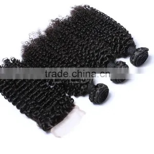 Factory Wholesale Price Double Drawn Unprocessed Virgin Malaysian Hair Weaves 3 Bundles With Silk Base Frontal or Lace Closure thumbnail-2
