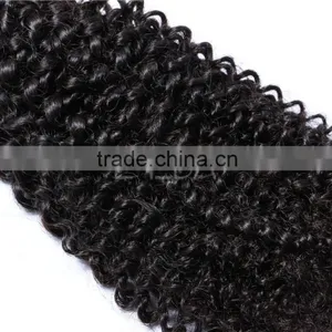 4A Grade Mongolian Afro Kinky Curly Human Hair Weave, Tight Kinky Curly Weave thumbnail-2