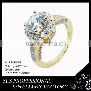 Wholesale Products Mold Jewelry 925 Sterling Silver Jewelry Engagement Ring Buy Jewelry in China Zircon Ring thumbnail-1
