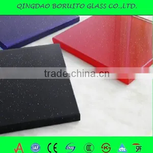 Black Printing Glass for TV Setting Wall thumbnail-2